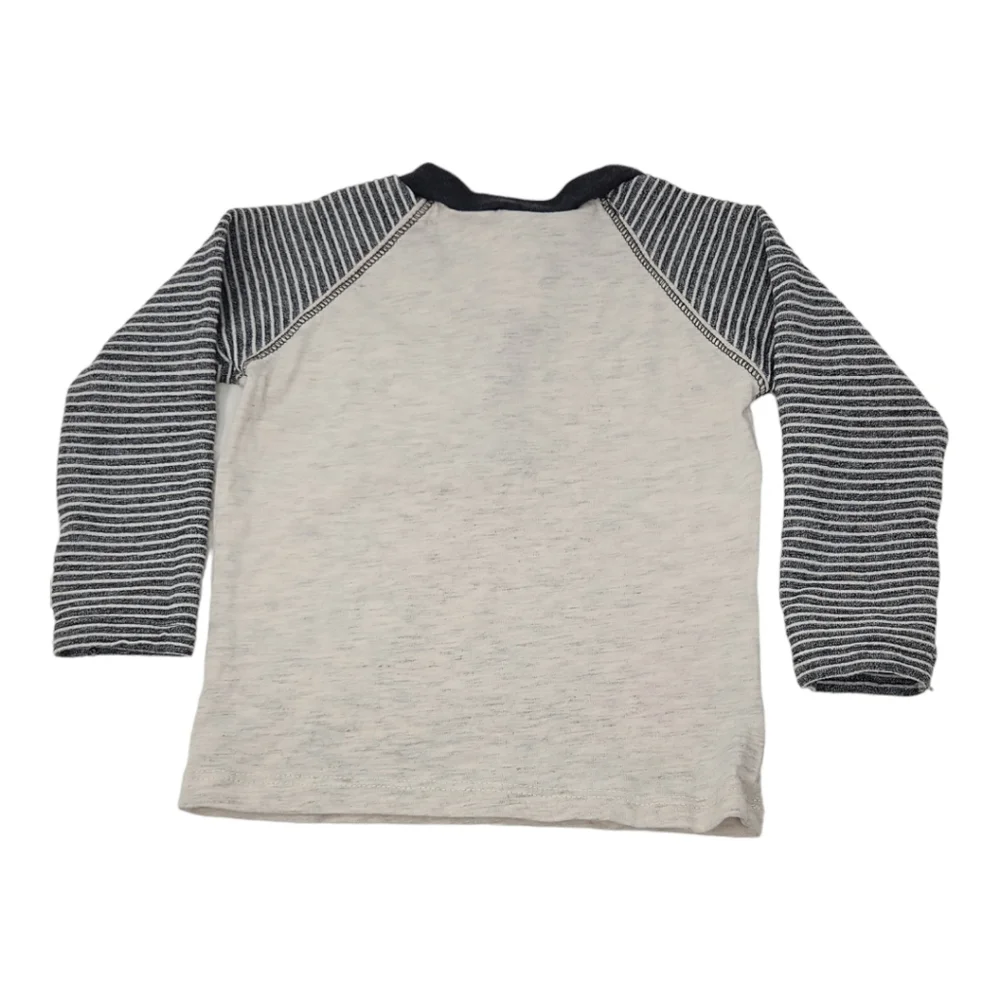 Little Lad Set Sherpa Fleece Jacket + Henley Top 18 Months Loden Green + Gray